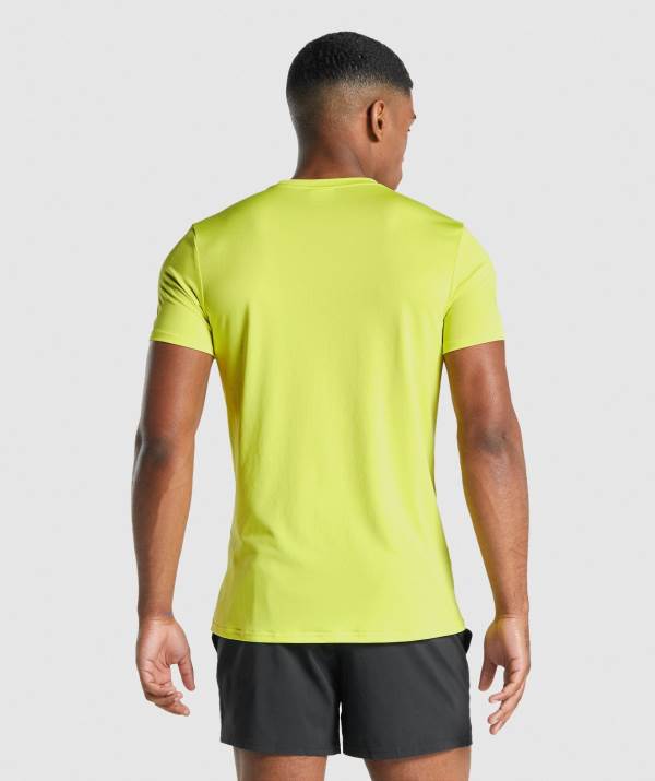 Panske Tricka Gymshark Arrival Graphic Žlté | WA1402985